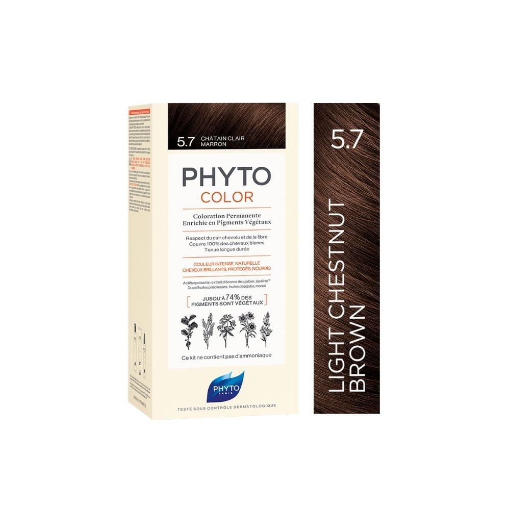 Phyto Color Permanent - 5.7 Light Chestnut Brown 